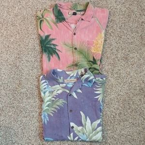 2 Tommy Bahahama Hawaiian Shirts